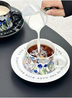 Aurafly High-end Fashion Ceramic Coffee Cup And Saucer  - Image 4