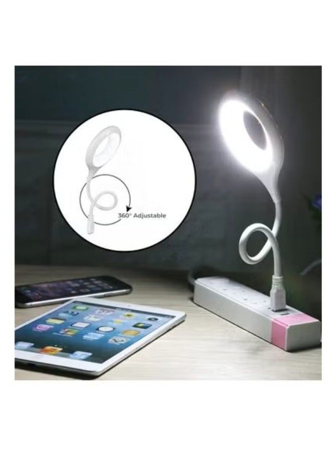 Smart USB Lamp with 3 LED Light Colors | 360° Adjustable | Brightness Control | No Bluetooth or Network Required | Suitable for Reading, Working, and White Night Lamp - Image 4
