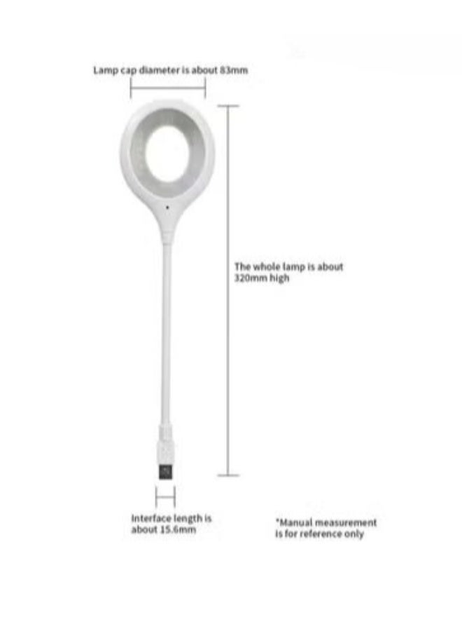 Smart USB Lamp with 3 LED Light Colors | 360° Adjustable | Brightness Control | No Bluetooth or Network Required | Suitable for Reading, Working, and White Night Lamp - Image 1