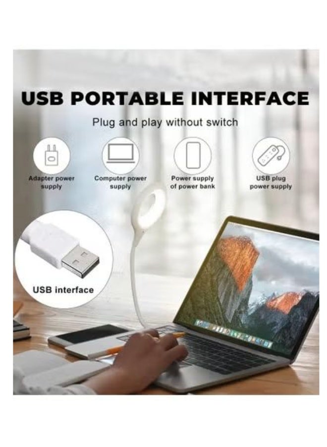 Smart USB Lamp with 3 LED Light Colors | 360° Adjustable | Brightness Control | No Bluetooth or Network Required | Suitable for Reading, Working, and White Night Lamp - Image 3