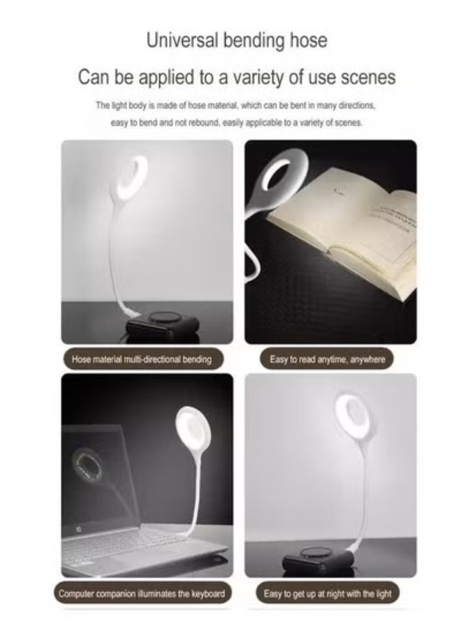 Smart USB Lamp with 3 LED Light Colors | 360° Adjustable | Brightness Control | No Bluetooth or Network Required | Suitable for Reading, Working, and White Night Lamp - Image 2