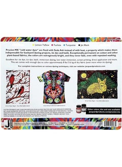 Jacquard Procion Tie Dye Powder 4-Color Set 2/3oz Jars - Powder Dye for Tie Dye - Permanent & Washfast Powder Tie Dye - Use as Ice Tie Dye Powder, Cold Water Dye for Fabric & Clothing Dye  - Image 4