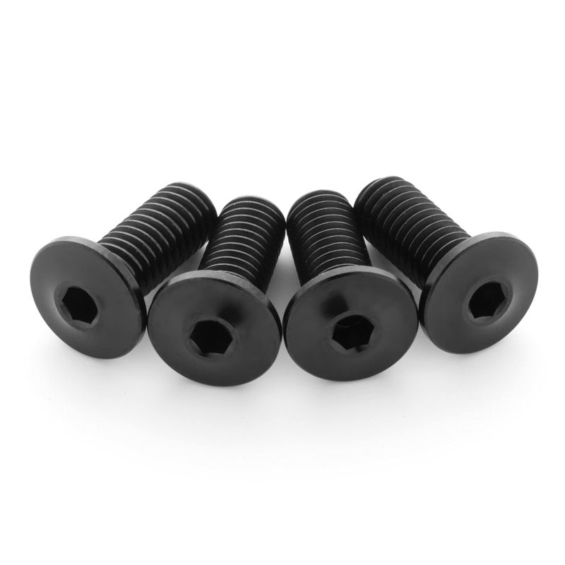 Generic Terske Ultra-Low Profile Superlight Black Titanium Bottle Cage Bolts: 4-Pack  - Image 2