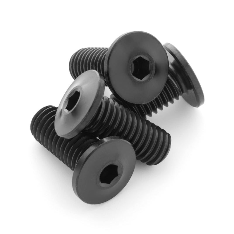 Generic Terske Ultra-Low Profile Superlight Black Titanium Bottle Cage Bolts: 4-Pack  - Image 1