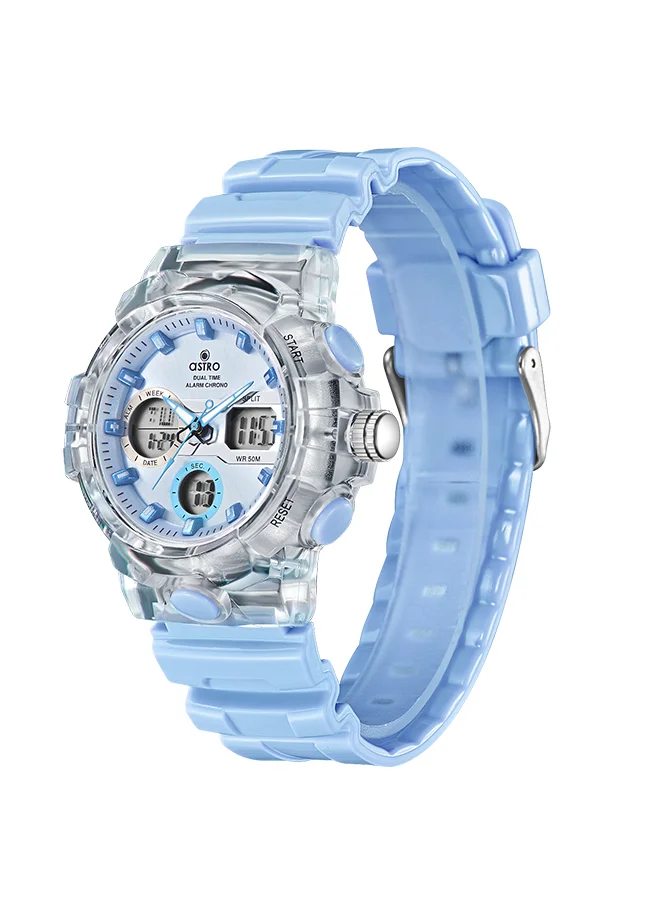 أسترو ASTRO Kids Analog-Digital Blue Dial Watch - A23822-PPLL