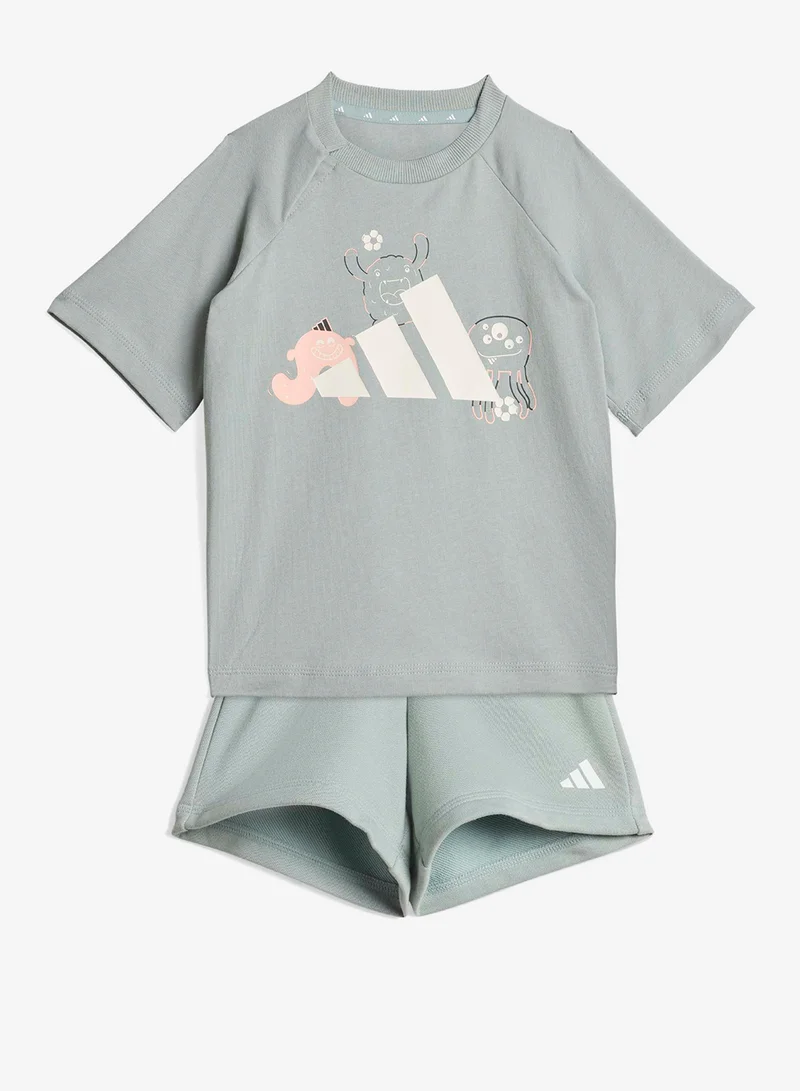 اديداس طقم تي شيرت للأطفال من تيرو-نستر