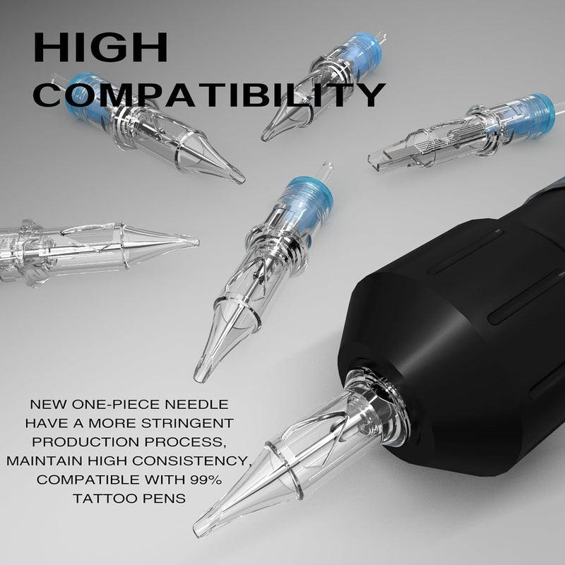 SHIELD PLUS 3RL Tattoo Cartridge Needles – SHIELD PLUS Professional Tattoo Cartridge for Lining & Detailing – Compatible with Rotary & Coil Machine (50 Count) - Image 2