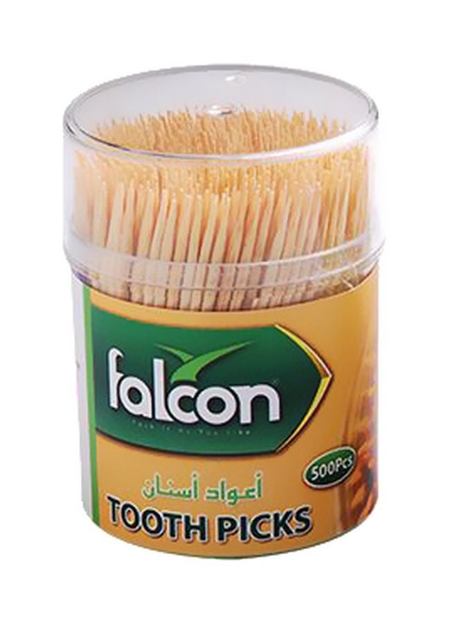 Falcon 500-Piece Bamboo Tooth Picks Beige - Image 3
