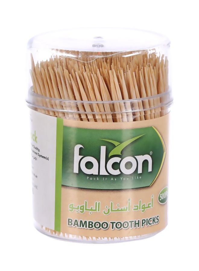Falcon 500-Piece Bamboo Tooth Picks Beige - Image 5