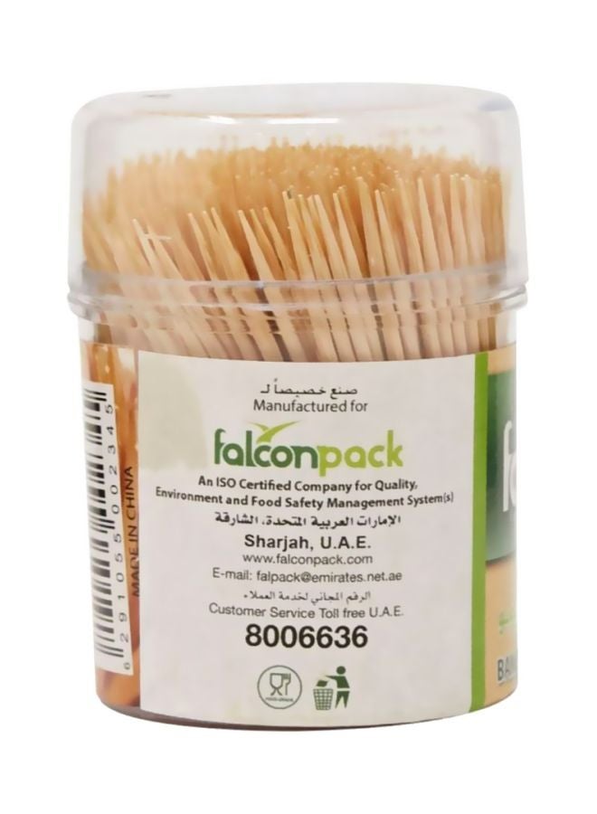 Falcon 500-Piece Bamboo Tooth Picks Beige - Image 2