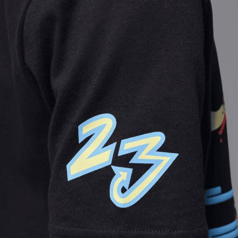 Jordan Black Kids' Dynasty Patch T-Shirt  | Best Price UAE