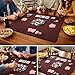 Feltectors Board Game Mat 35x35 Designed for 36 in Tables Mahjong Mat with Carrying Bag Neoprene Playmat Table Cover for Board Games Tile Poker RPG and Dominoes Brown - Image 4