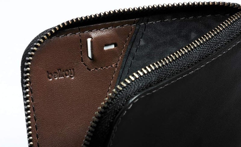BELLROY Card Pocket (Small Leather Zip Card Holder Wallet, Holds 4-15 Cards, Coin Pouch, Folded Notes) - Black - Image 5