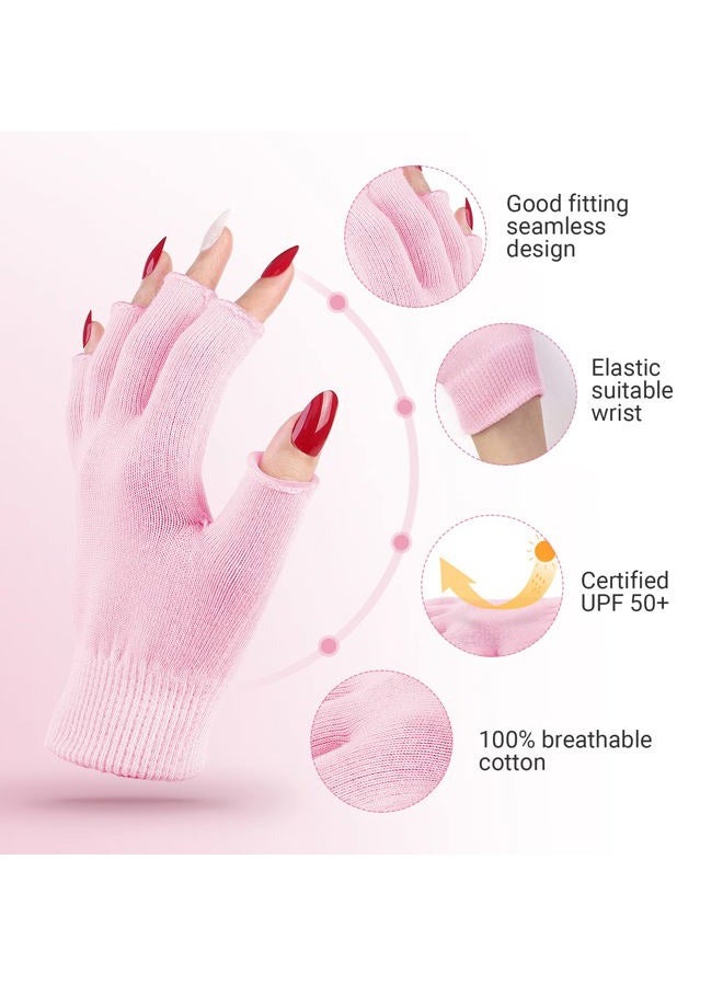 Melodysusie Moisturizing Gloves Fingerless Gloves for Women Moisture Gloves Soft Moisturizing Gloves Overnight for Dry Rough and Cracked Hands, Size S (L*W: 6.7in*3.8in) - Image 2