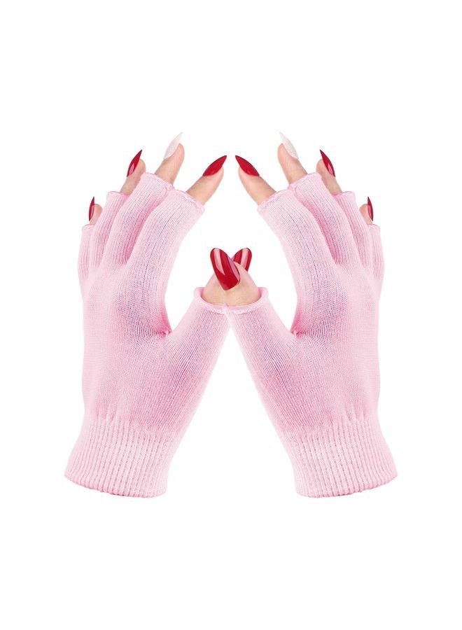 Melodysusie Moisturizing Gloves Fingerless Gloves for Women Moisture Gloves Soft Moisturizing Gloves Overnight for Dry Rough and Cracked Hands, Size S (L*W: 6.7in*3.8in) - Image 1