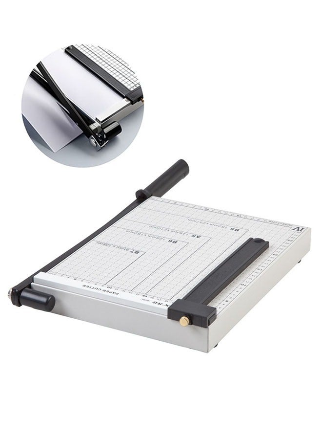 ZCM-HAPPY Paper Cutter A4 Stack Paper Trimmer Photo Cutter Craft Machine for Office Home or School White Color - Image 1