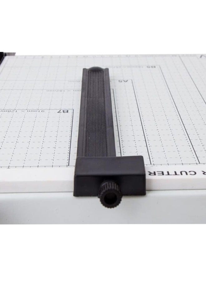 ZCM-HAPPY Paper Cutter A4 Stack Paper Trimmer Photo Cutter Craft Machine for Office Home or School White Color - Image 4