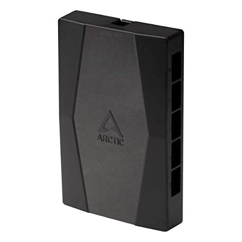 ARCTIC Case Fan Hub - 10-fold PWM Fan Distributor with SATA Power - Black - Image 2
