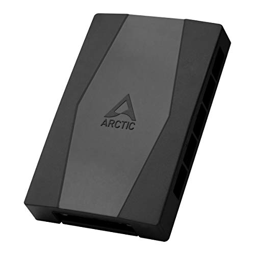 ARCTIC Case Fan Hub - 10-fold PWM Fan Distributor with SATA Power - Black - Image 1