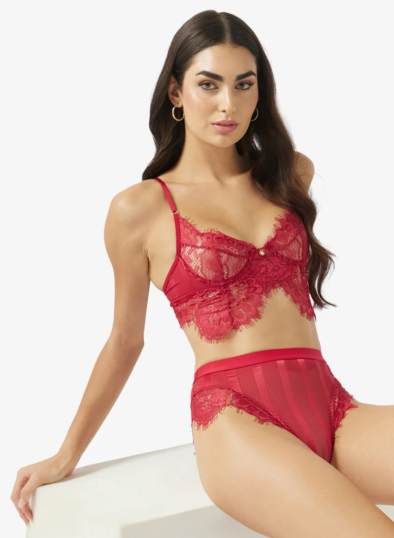 Ginger 2PC Lace Wired Bra & Brief Set