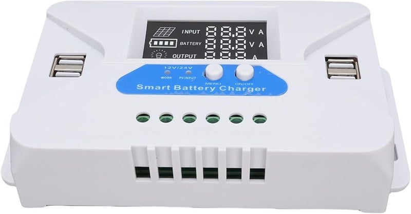 60A MPPT Solar Charge Controller with LCD Display Fast Charging for Mobile Devices Camping - Image 5