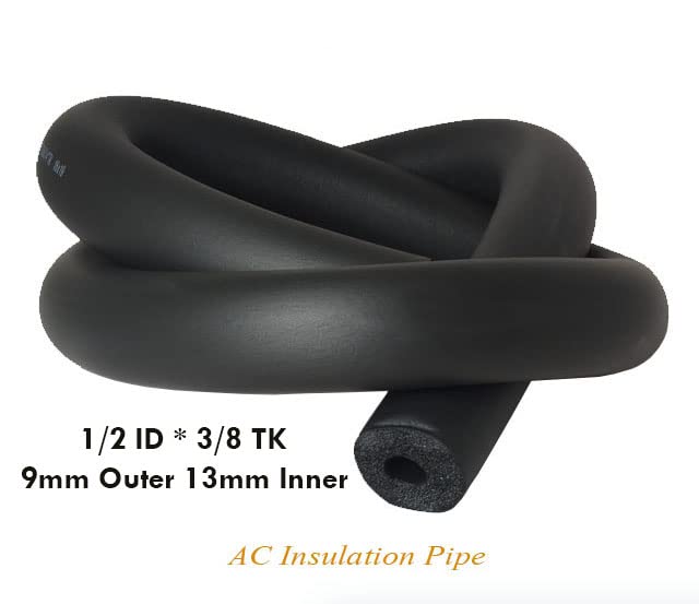 Marshland Marshland AC Tube 12 ID X 38 THK Insulation Tube Nitrile Tube Heat and Cold Insulation Tube Air Conditioner Tube Rubber Tube Foam Insulated Tube 6 Feet Length 13MM Inner Diameter 09MM THK  - Image 2