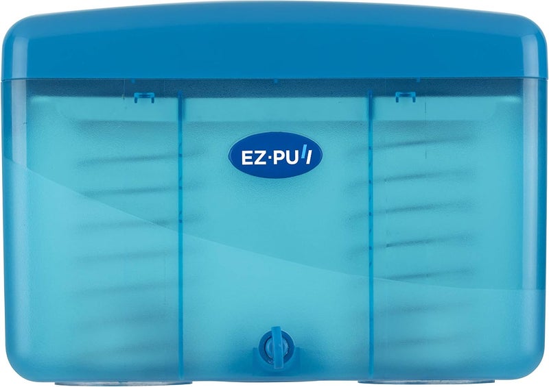 EZPULL EZbrnd Countertop SLIMFOLD Hand Towel Dispenser for Kitchen/Bathroom/Office/RV/Airbnb, Guest Towel Holder, Ocean Blue - Image 4