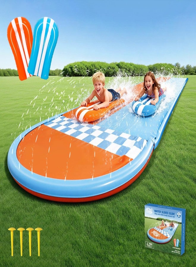 BCWATERFUNPD Water Slide with 2 Bodyboards - 22.5ft Water Slides for Kids Backyard, Premium Muti-Way Sprinkler System Slip and Slide for Kids, Summer Outdoor Play Equipment - Image 4