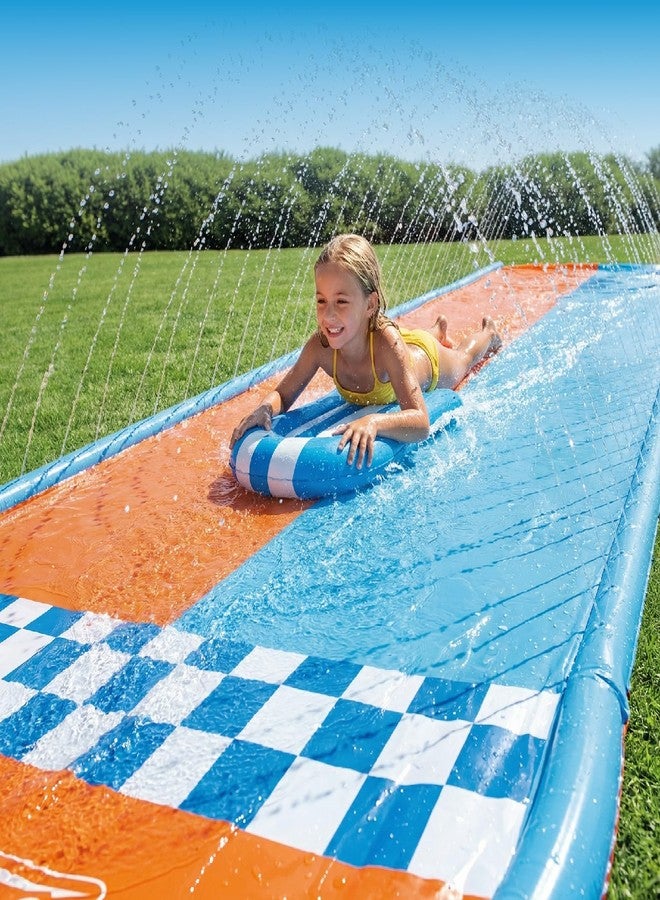 BCWATERFUNPD Water Slide with 2 Bodyboards - 22.5ft Water Slides for Kids Backyard, Premium Muti-Way Sprinkler System Slip and Slide for Kids, Summer Outdoor Play Equipment - Image 2