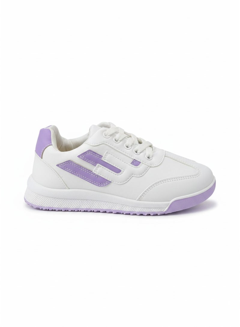Vbranda Trendy women's sneakers with a modern design L-1086-WHITE&PURPLE - Image 2