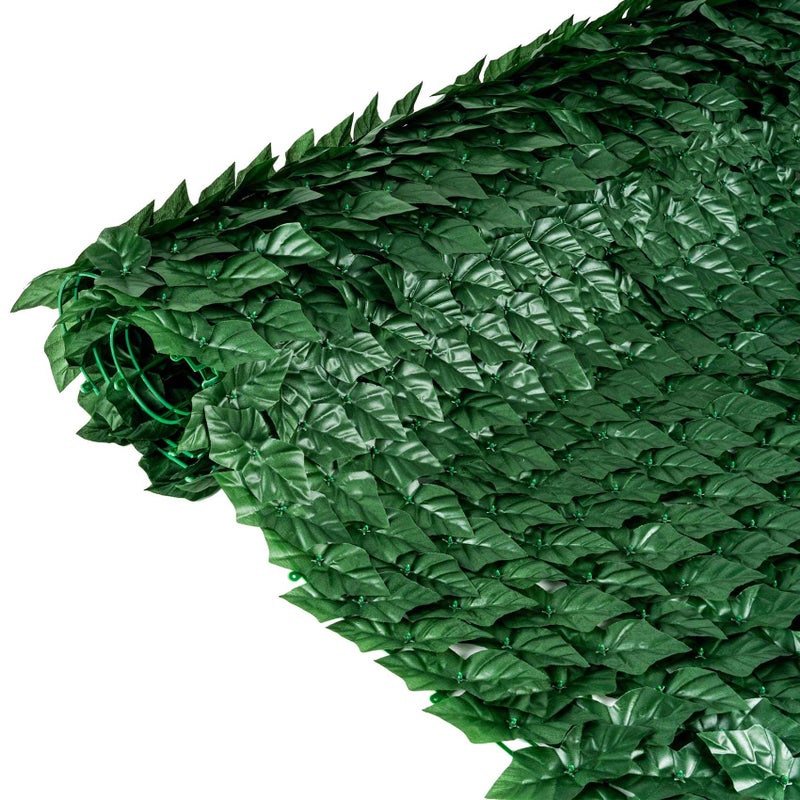 KASZOO Artificial Ivy Privacy Fence Screen 120"Ã—40" - UV-Anti Dense Faux Ivy Greenery Backdrop Fence Panels for Patio, Balcony, Garden, Backyard Indoor Outdoor Decor - Image 3