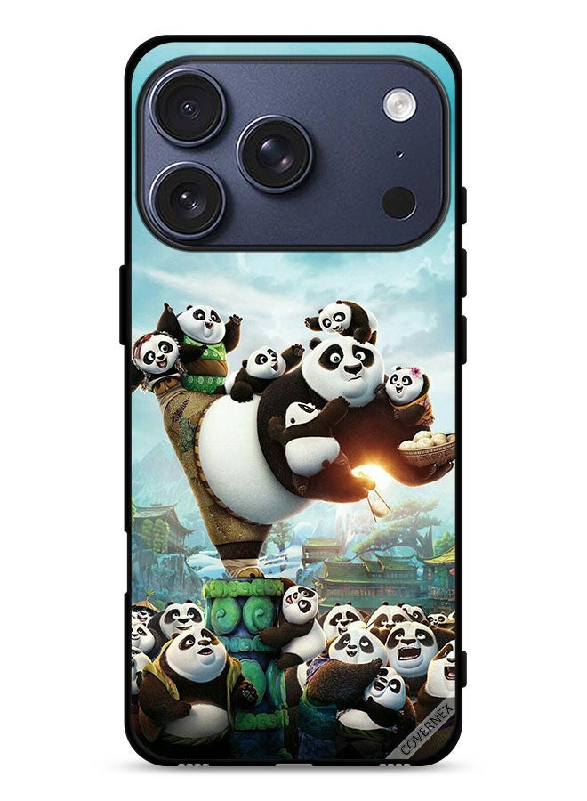 Covernex Apple iPhone 17 Pro Protective Case Cover Panda & Babies - Image 1