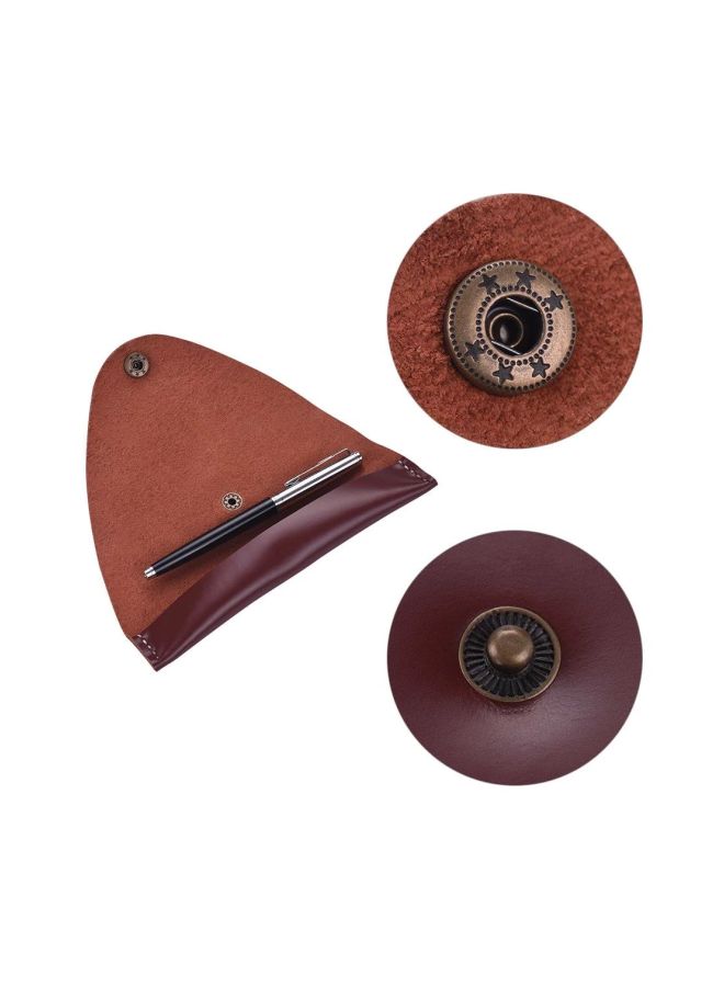 Leather Pen Case Brown - Image 3