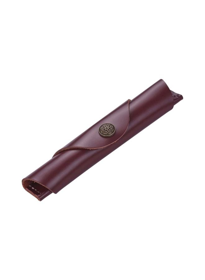 Leather Pen Case Brown - Image 1