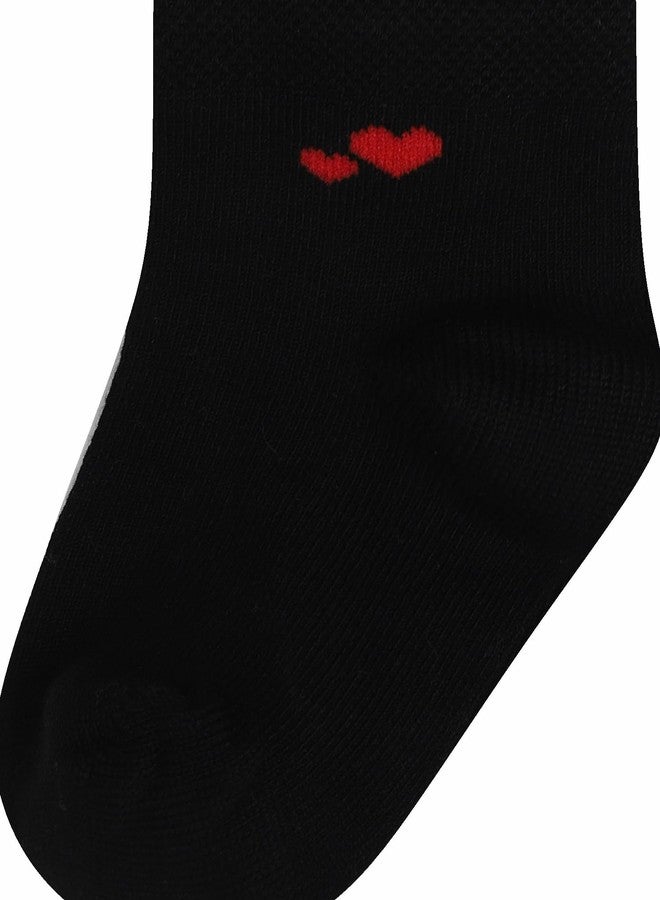 BODYCARE Girls Solid Socks Pack Of 2 - Black & Fuchsia - Image 4