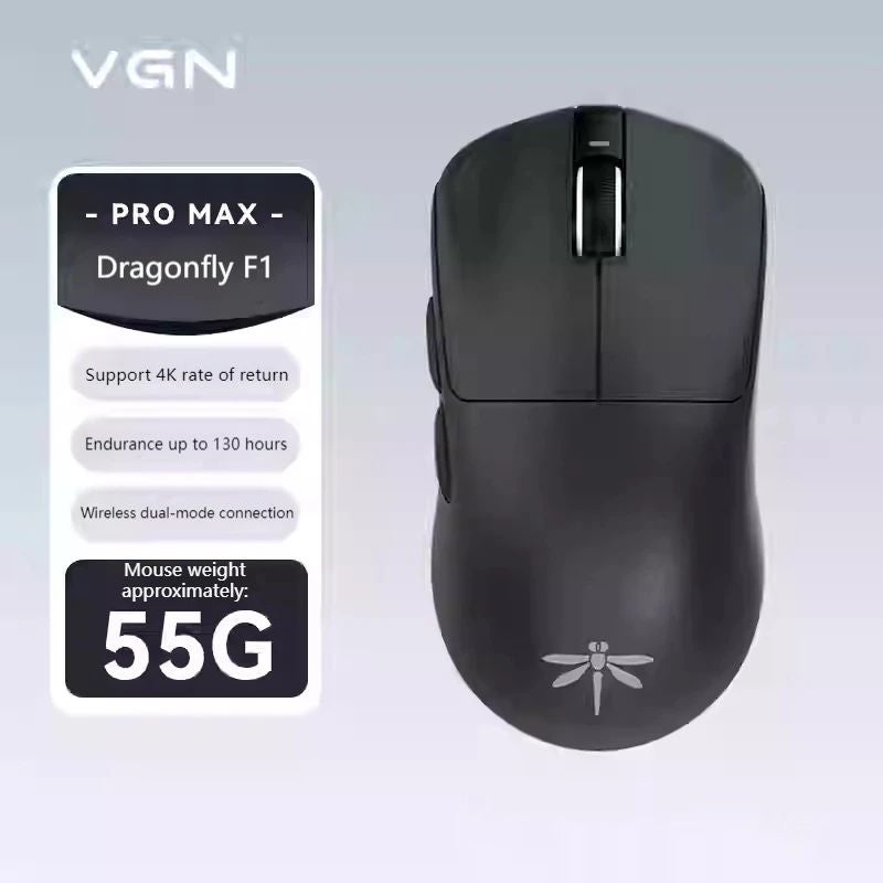 ز ن V  ماوس VGN Dragonfly F1 - أسود - Image 1