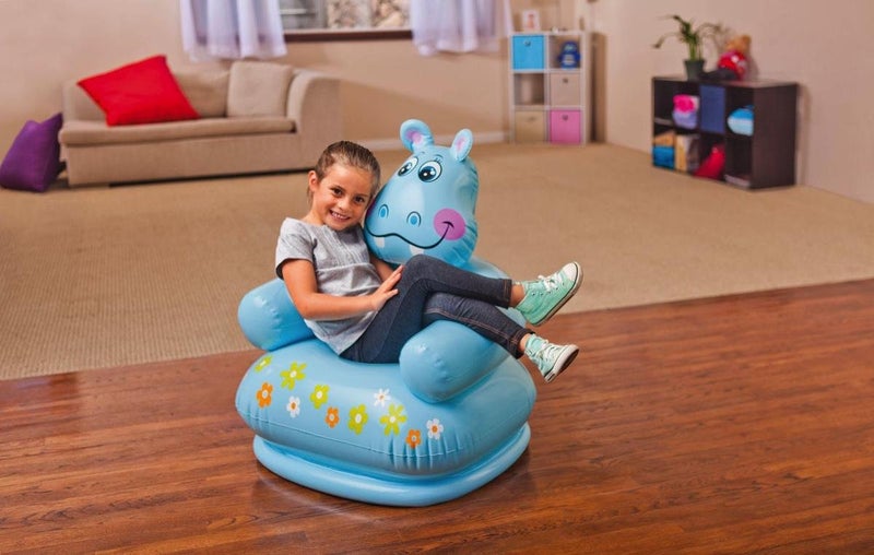 INTEX كرسي حيوانات قابل للنفخ من بي في سي (متعدد الألوان) - للأطفال - Image 2