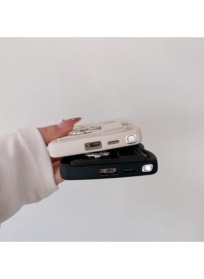 إيروريكس جراب لهاتف Samsung Galaxy A34 5G مع سوار معصم من الجلد وحقيبة بطاقات وحافظة هاتف - Image 5