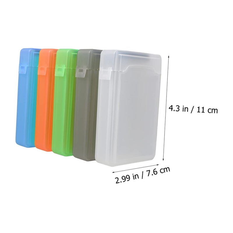 5pcs Hard Drive Protector Cases White Green Gray Shockproof External Hard Disk Storage Box - Image 3