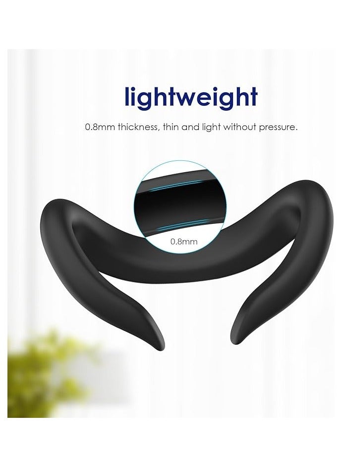 بروماس مجموعة ملحقات 5 في 1 متوافقة مع Quest 3، غطاء سماعة الرأس، غطاء مقابض وحدة التحكم، زجاج مقسى لعدسة الكاميرا، غطاء وجه من السيليكون ووسادة أنف - Image 5