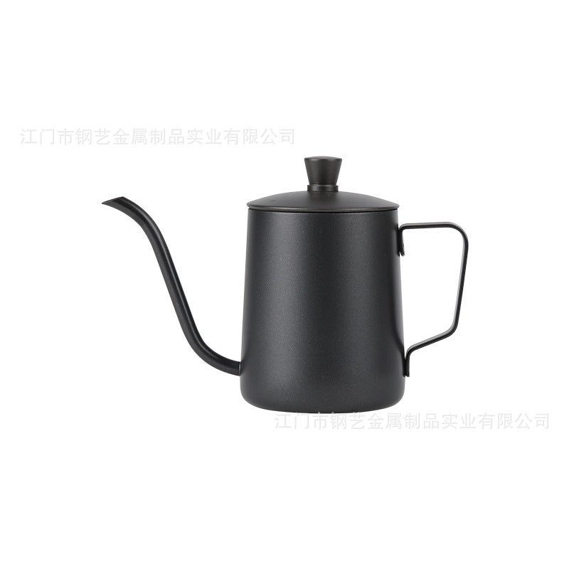 Steel Art Supply Stainless Steel Milk Cup Handle Hand Coffee Pot Hanging Ear Pot Long Mouth Fine Mouth Mouth Pot Drip Type - Image 1