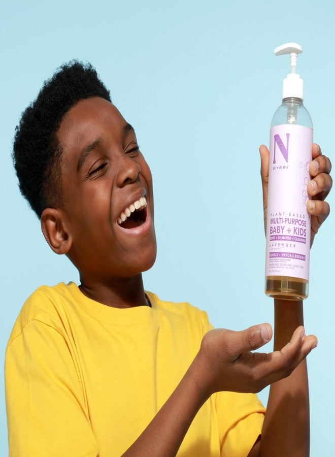 Dr. Natural Multi-Purpose Baby Plus Kids Soap - Body Wash and Shampoo - Gentle Soap with Shea Butter - Newborn Safe - Lavender - 16 oz - Image 5