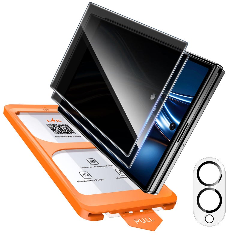 ال كي LϟK [عبوة من 2+1] لهاتف Samsung Galaxy Z Fold 8 واقي شاشة الخصوصية - Image 1