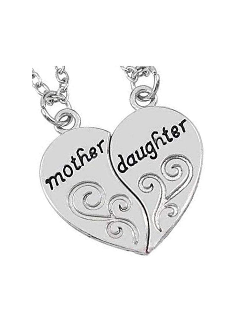 GGOOT Mother and Daughter Necklace Two Part Mom-Love Necklace Two-Parts Reassemble Necklace for Mom and Daughter Family - Image 4