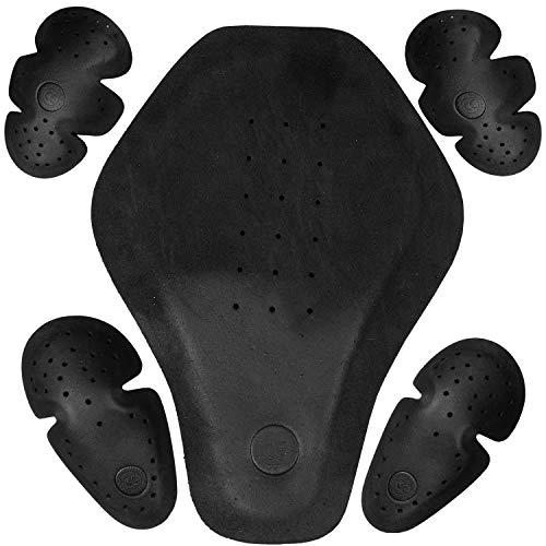 Jackets 4 Bikes 5-PC Triple Density CE Removable Armor | Motorcycle Street Biker Jackets Vests | 5PC Universal Size - Image 1