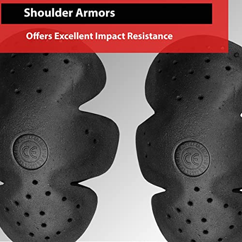 Jackets 4 Bikes 5-PC Triple Density CE Removable Armor | Motorcycle Street Biker Jackets Vests | 5PC Universal Size - Image 5