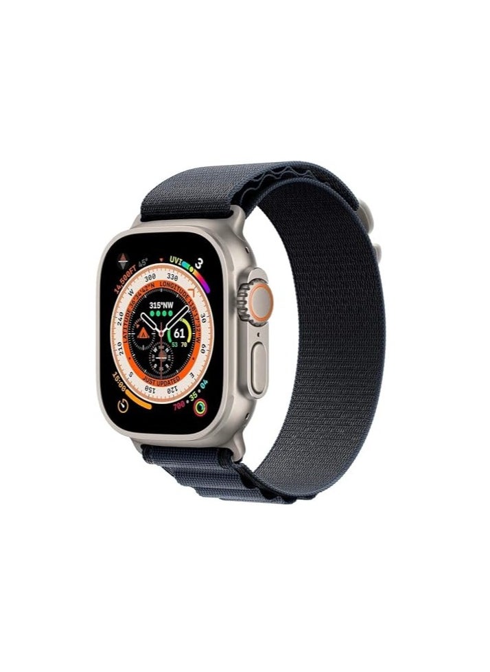 Generic - Trail/Alpine Loop Nylon Band Compatible with Apple Watch Band 38mm 40mm 41mm , Adjustable with Metal C-Hook Strap for iWatch Series 9/8/7/6/5/4/3/2/1/SE2/SE Deep Blue - Image 1