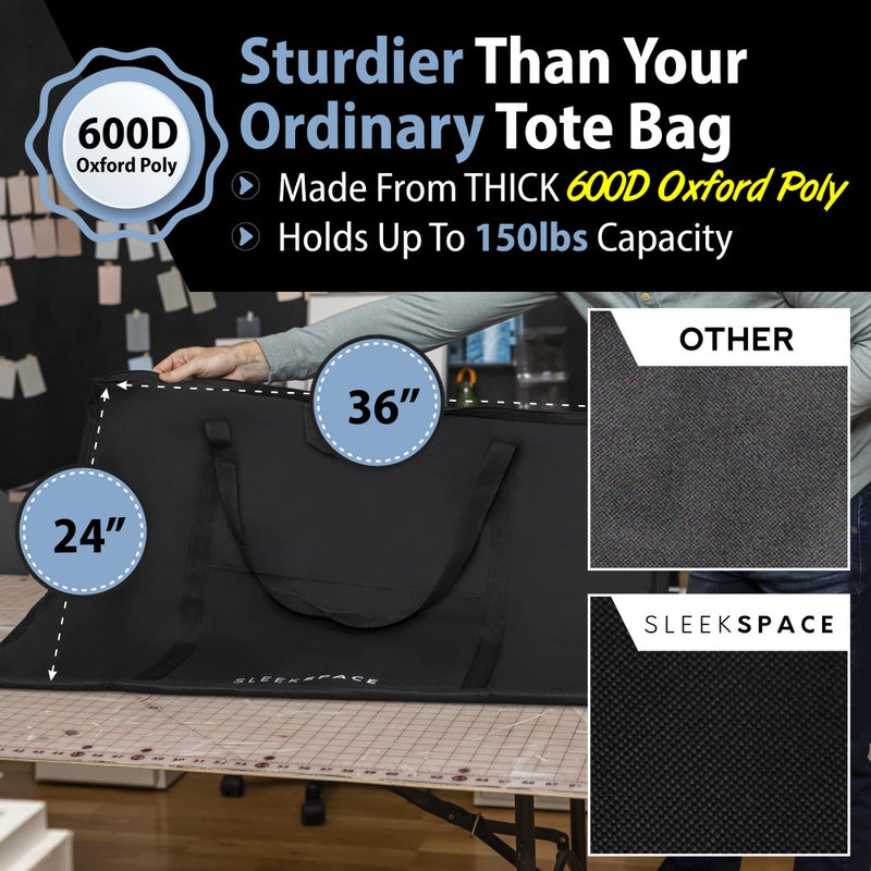 Sleek Space Sleekspace Art Portfolio Case. Soft Case Professional Portfolio with Multi Handles for Artwork Storage,Presentation Book Carrying,Artist Portfolio Bag (24x36 Inch) - Image 3
