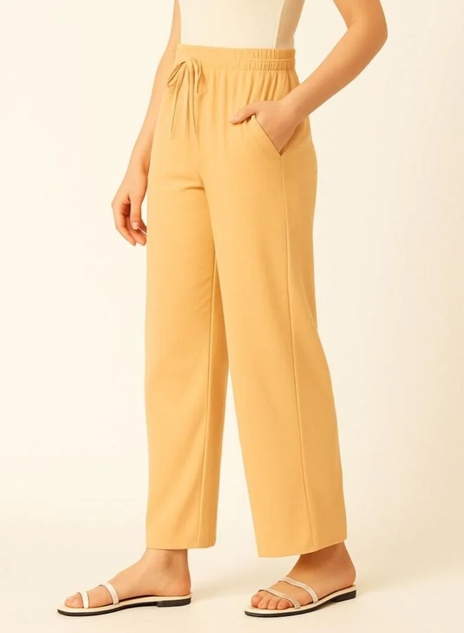 Pause  PAUSE Women Yellow Relaxed Fit Joggers for Women | Best Price UAE