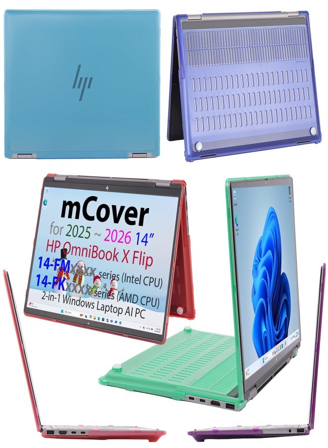 mCover Hard Case ONLY Compatible for 2025+ 14" HP OmniBook X Flip 14-FMxxxx 14-FKxxxx 2-in-1 (with 360° Hinge) Windows Laptop (NOT Fitting Any Other HP Models)- Pink - Image 5